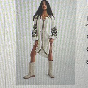 Free People In The Clear embroidered maxi